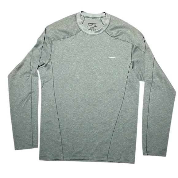 Patagonia Capilene Gray Lightweight Baselayer Long Sleeve Shirt Mens Sz Small - Picture 1 of 4